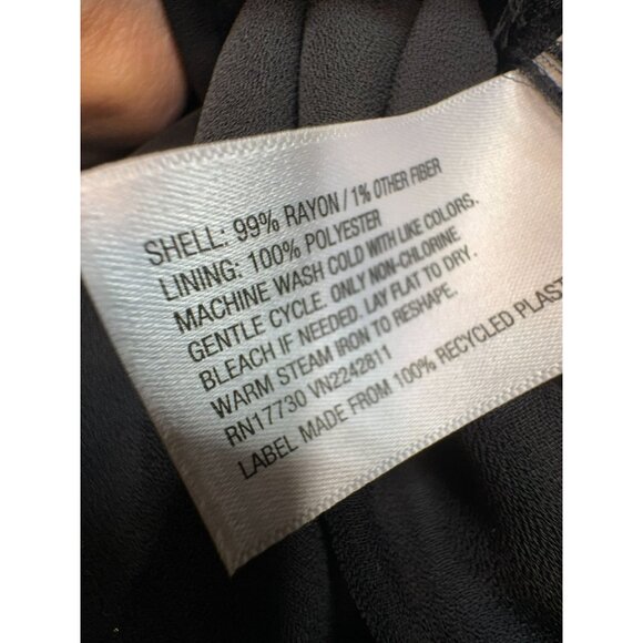 A New Day Womens Maxi Dress Size XS Black Gold  Metallic Stripes Sleeveless - Picture 6 of 16